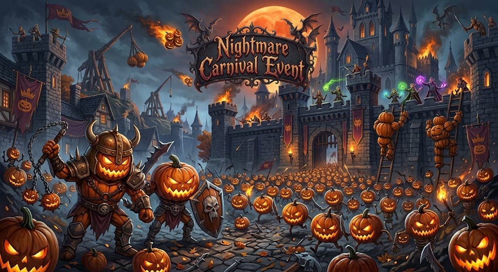 Le Carnaval cauchemardesque de Dark War : guide des skins gratuits et des récompenses effrayantes